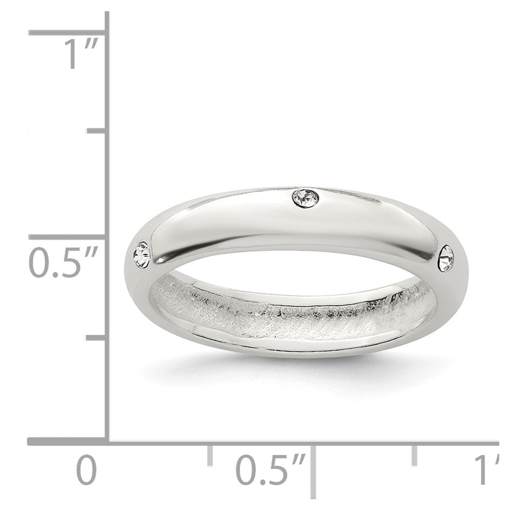 Sterlingsilber Stellux Kristall Ring