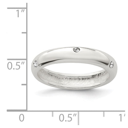 Sterlingsilber Stellux Kristall Ring