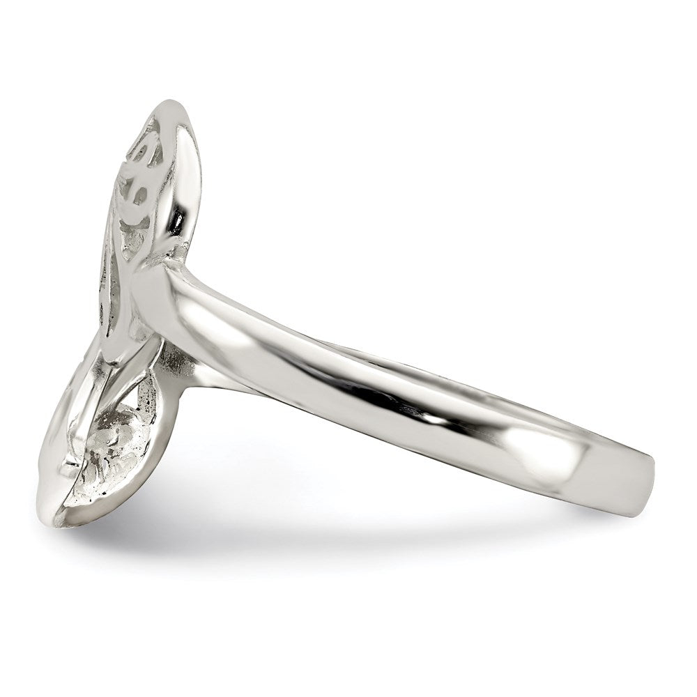 Sterlingsilber Poliert Filigran Ring