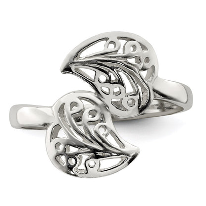 Sterlingsilber Poliert Filigran Ring