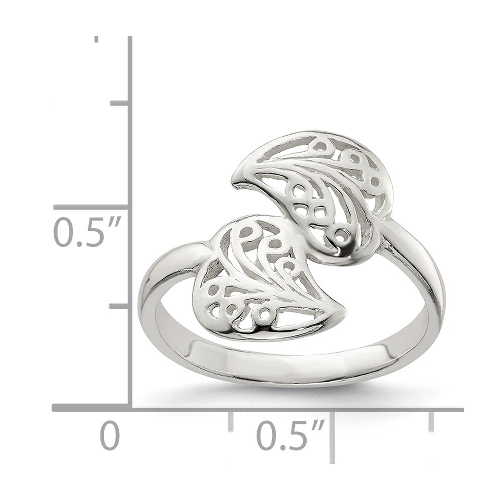 Sterlingsilber Poliert Filigran Ring