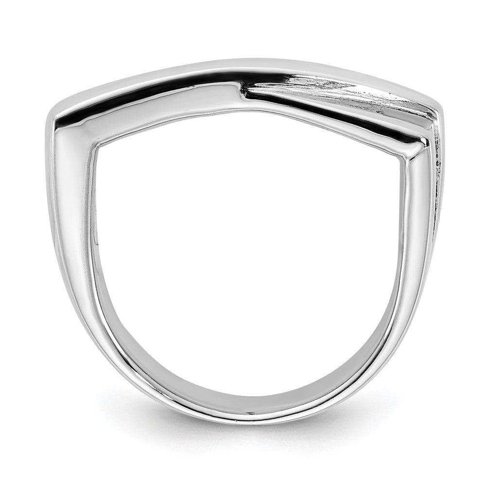 Sterlingsilber Flach Oberteil Ring