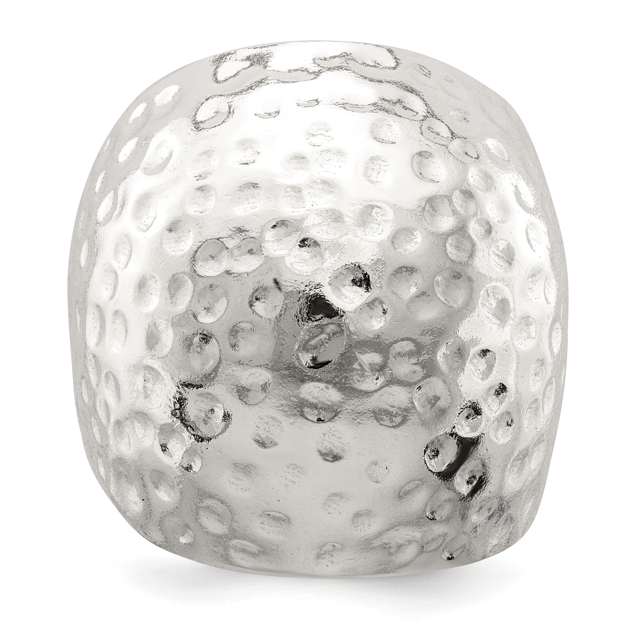 Sterlingsilber Strukturiert Kuppel Ring