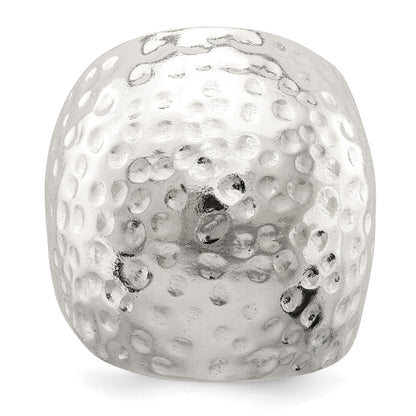 Sterlingsilber Strukturiert Kuppel Ring