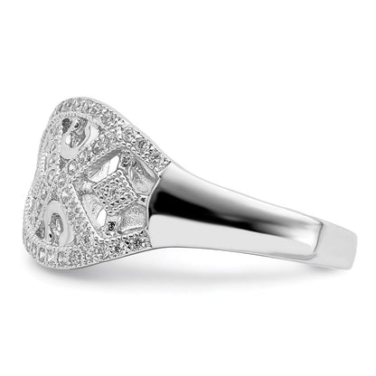 Sterlingsilber Mikro Pavé? mit Intricate Designs Ring