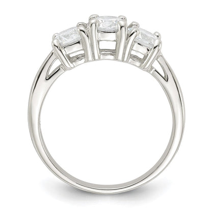 Sterlingsilber Zirkonia Ring (size 8 Nur)