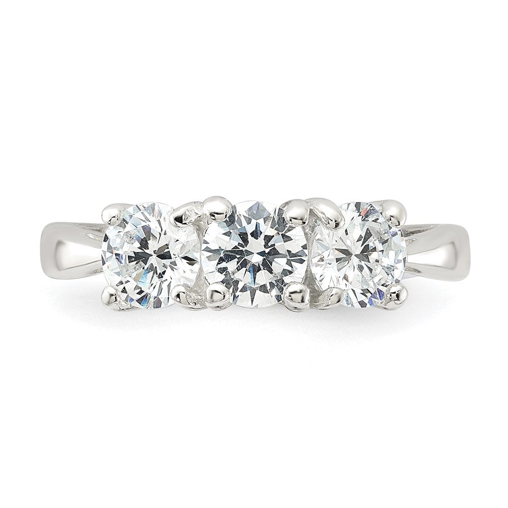 Sterlingsilber Zirkonia Ring (size 8 Nur)