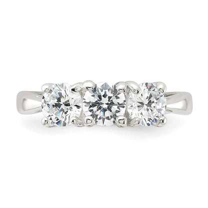 Sterlingsilber Zirkonia Ring (size 8 Nur)