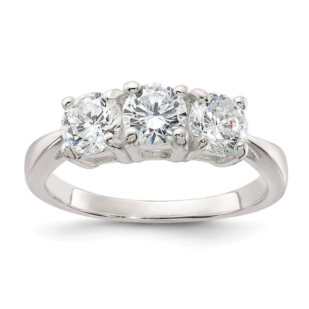 Sterlingsilber Zirkonia Ring (size 8 Nur)
