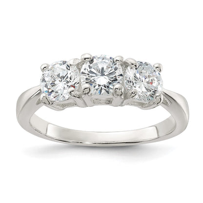 Sterlingsilber Zirkonia Ring (size 8 Nur)