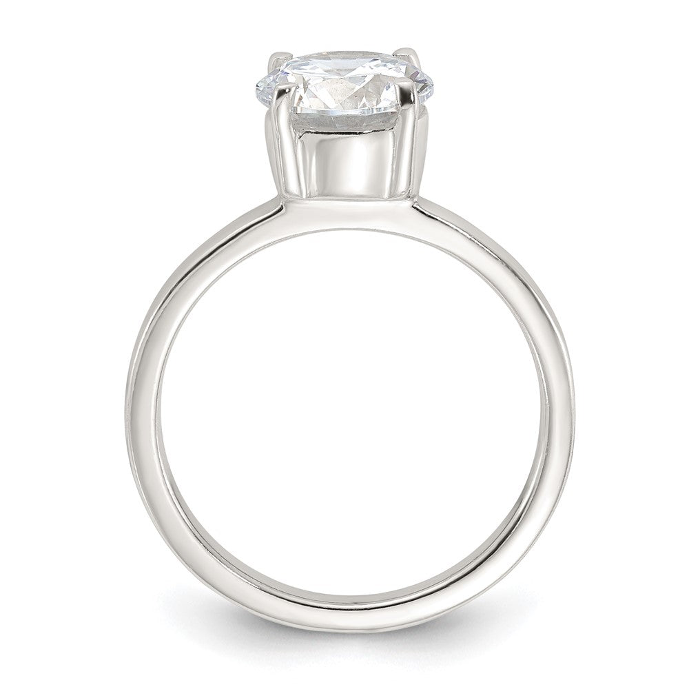 Sterlingsilber Poliert Zirkonia Ring