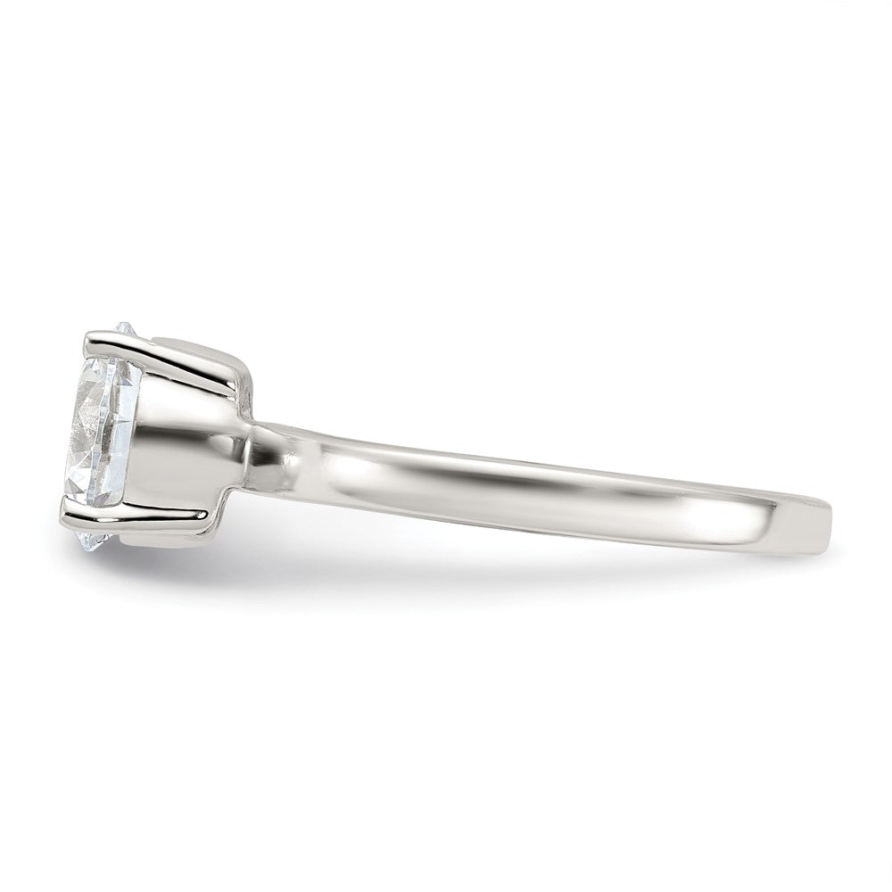 Sterlingsilber Poliert Zirkonia Ring