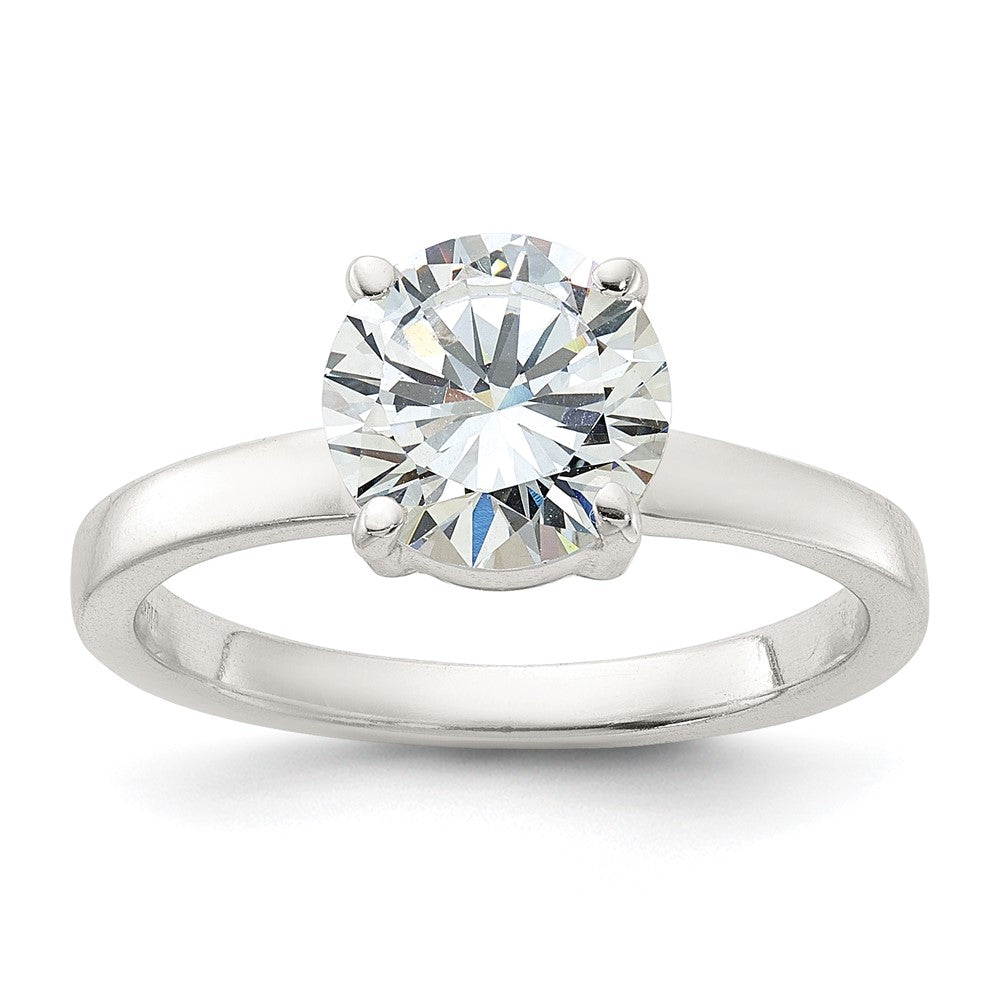 Sterlingsilber Poliert Zirkonia Ring