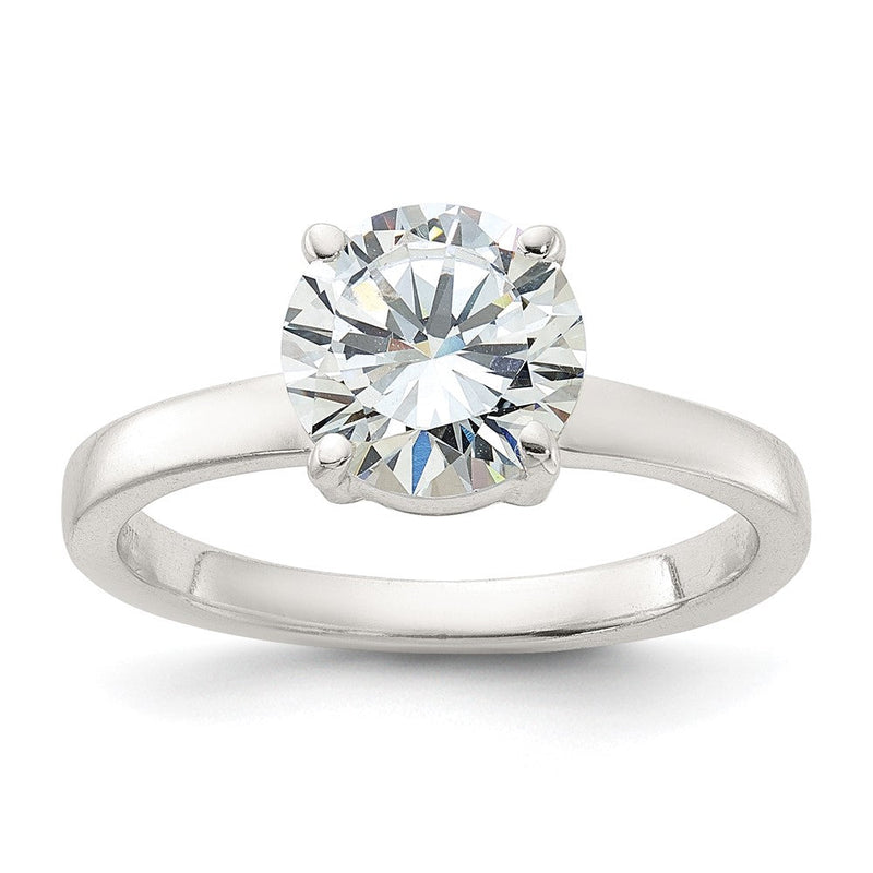 Sterlingsilber Poliert Zirkonia Ring