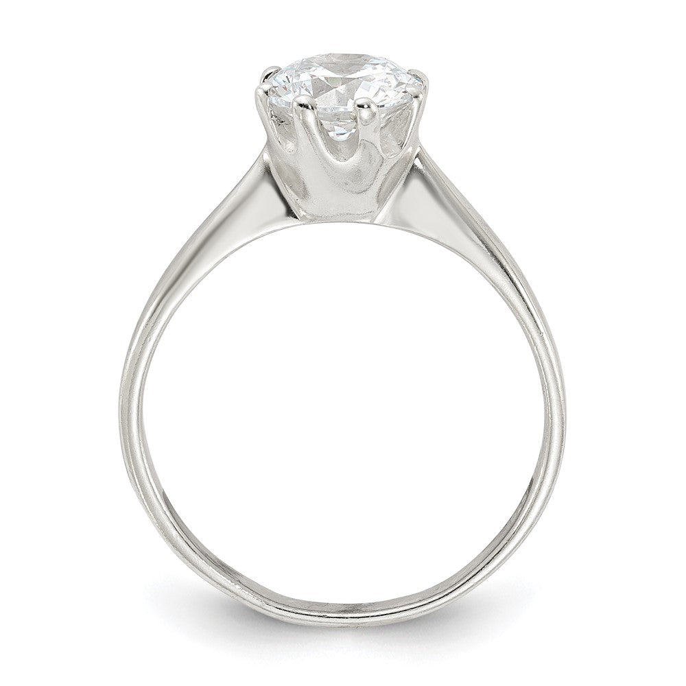Sterlingsilber Poliert Zirkonia Ring