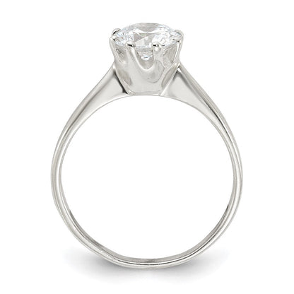 Sterlingsilber Poliert Zirkonia Ring