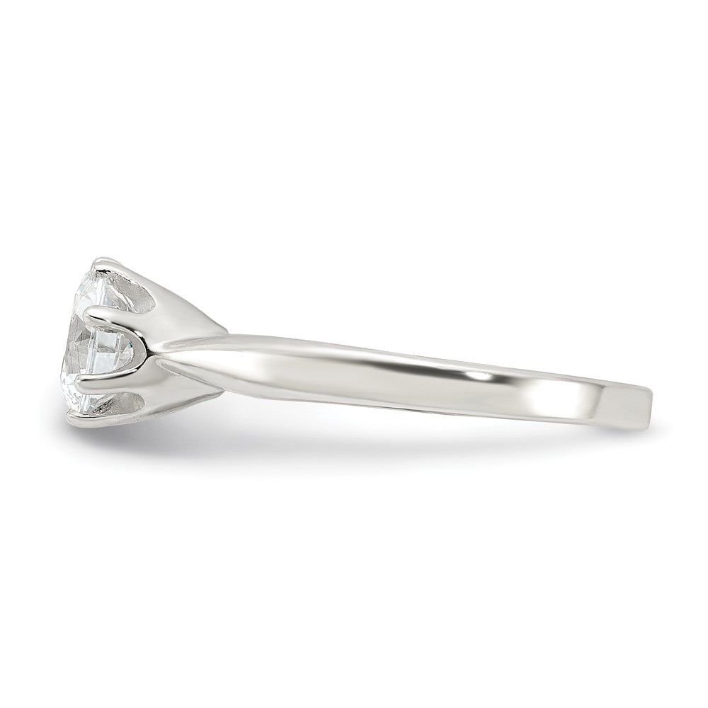 Sterlingsilber Poliert Zirkonia Ring