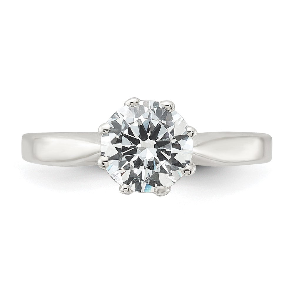 Sterlingsilber Poliert Zirkonia Ring