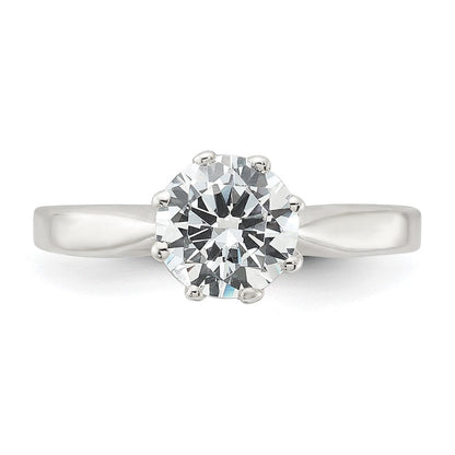 Sterlingsilber Poliert Zirkonia Ring