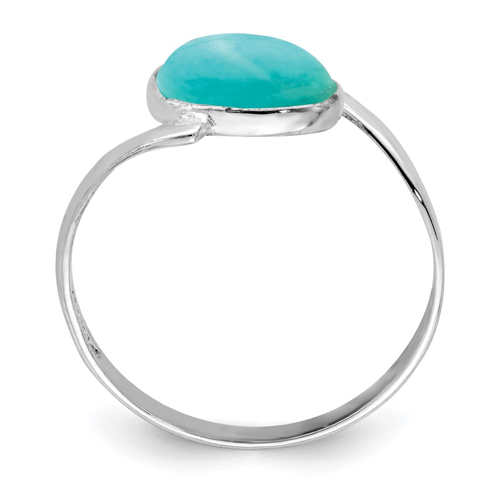 Sterlingsilber Oval Amazonite Ring