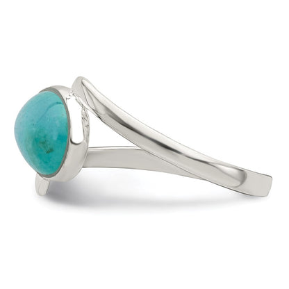 Sterlingsilber Oval Amazonite Ring