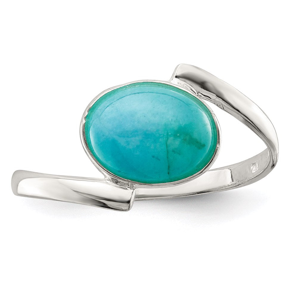 Sterlingsilber Oval Amazonite Ring