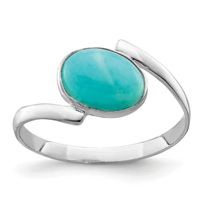 Sterlingsilber Oval Amazonite Ring