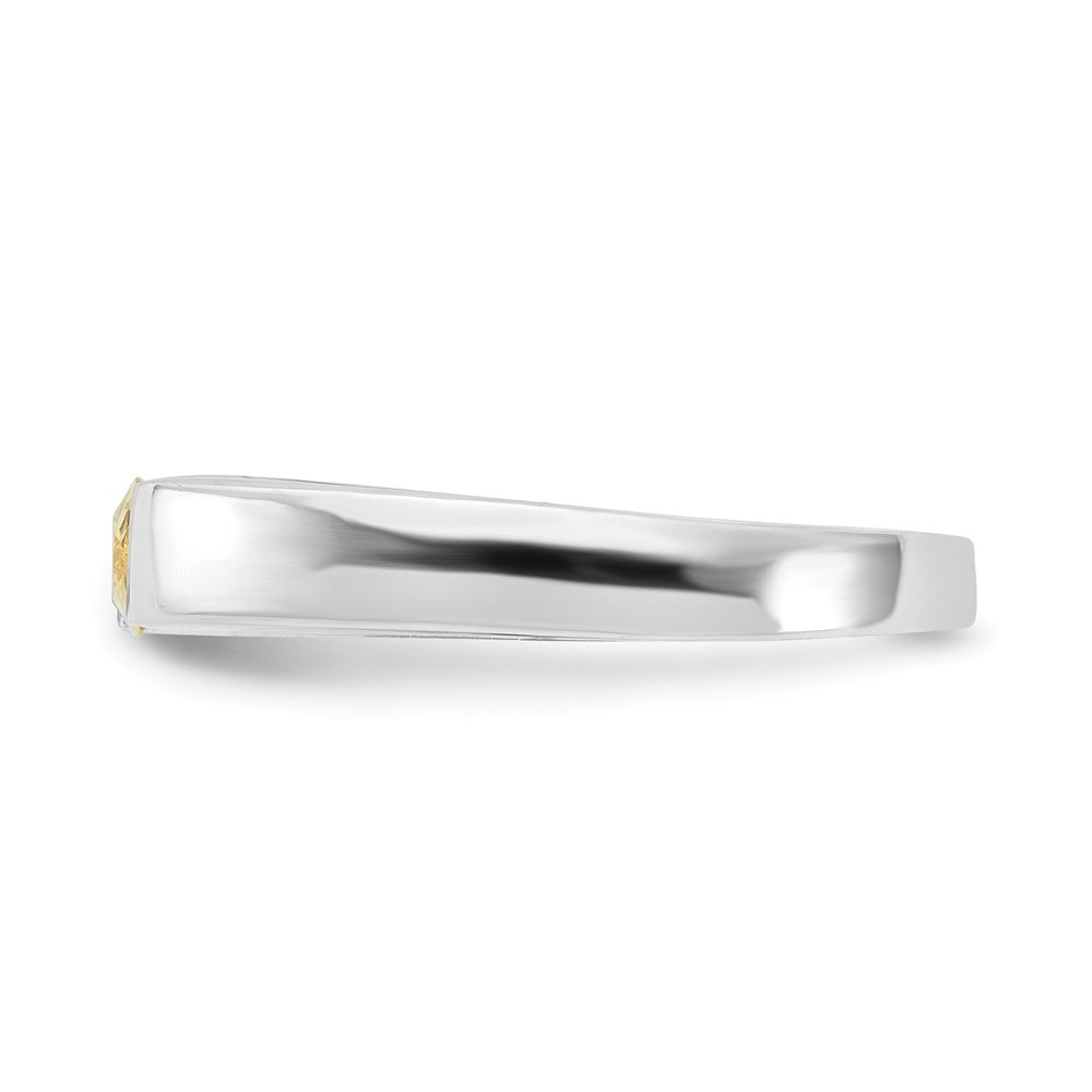Sterlingsilber Gelb Zirkonia Ring