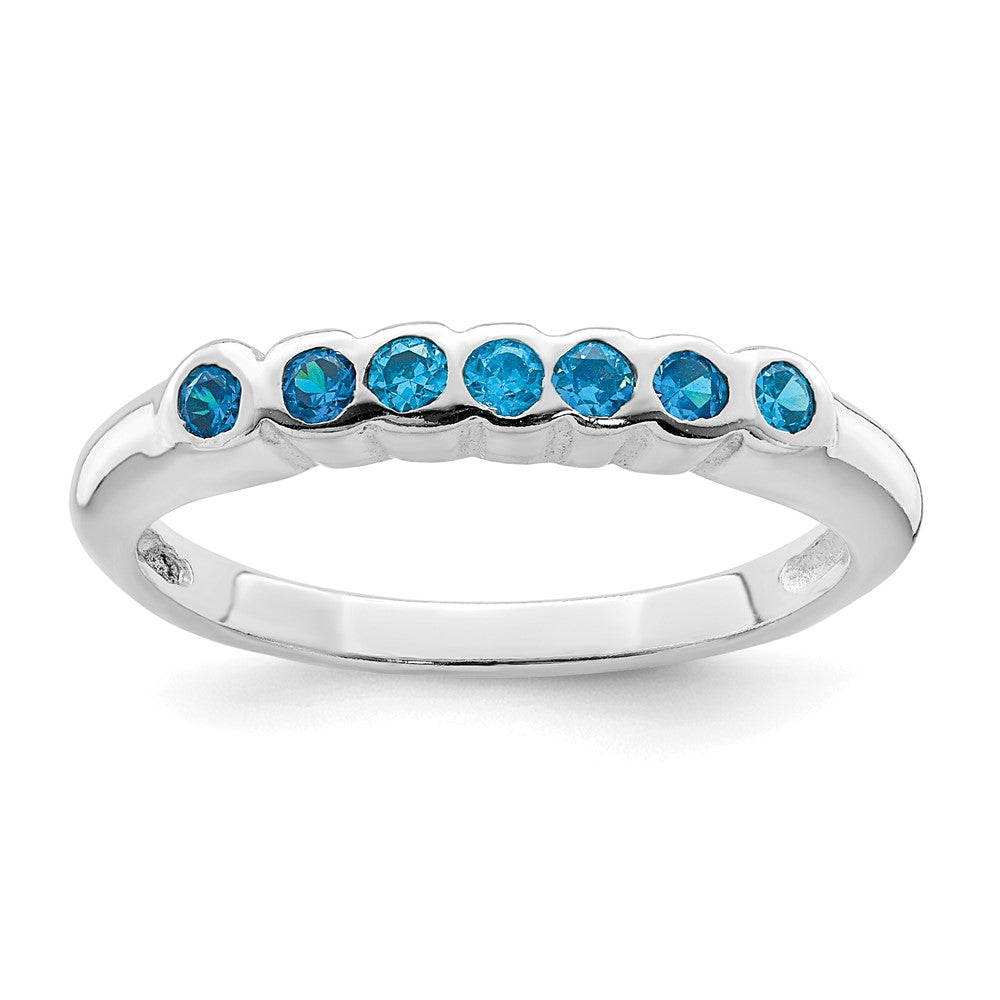 Sterlingsilber Blautopas Ring