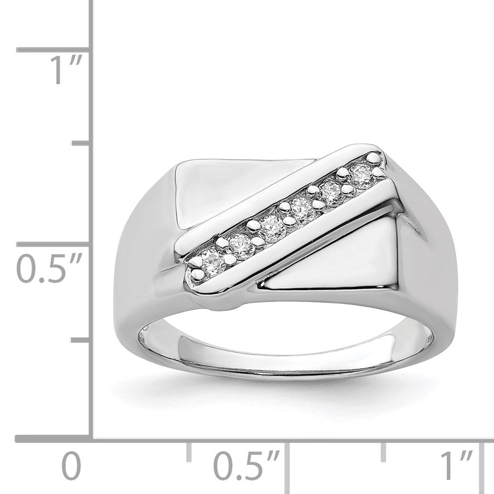 Sterlingsilber Rhodiniert Fantasie Zirkonia Ring