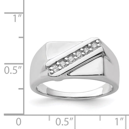 Sterlingsilber Rhodiniert Fantasie Zirkonia Ring