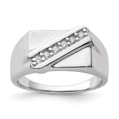 Sterlingsilber Rhodiniert Fantasie Zirkonia Ring