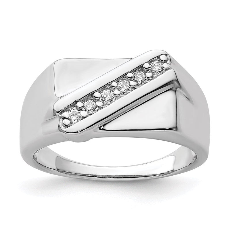 Sterlingsilber Rhodiniert Fantasie Zirkonia Ring