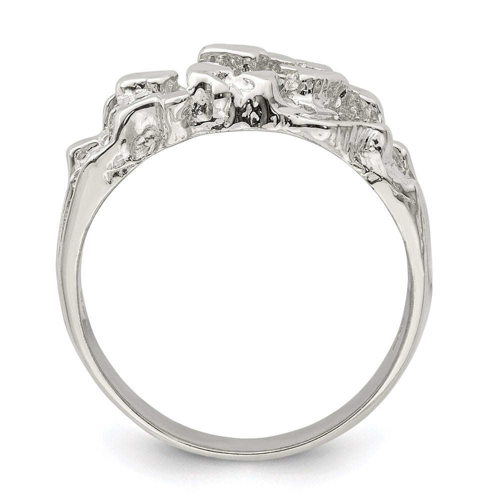 Sterlingsilber Herren Nugget Ring