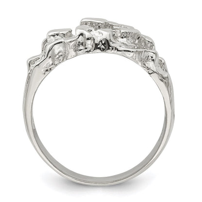 Sterlingsilber Herren Nugget Ring