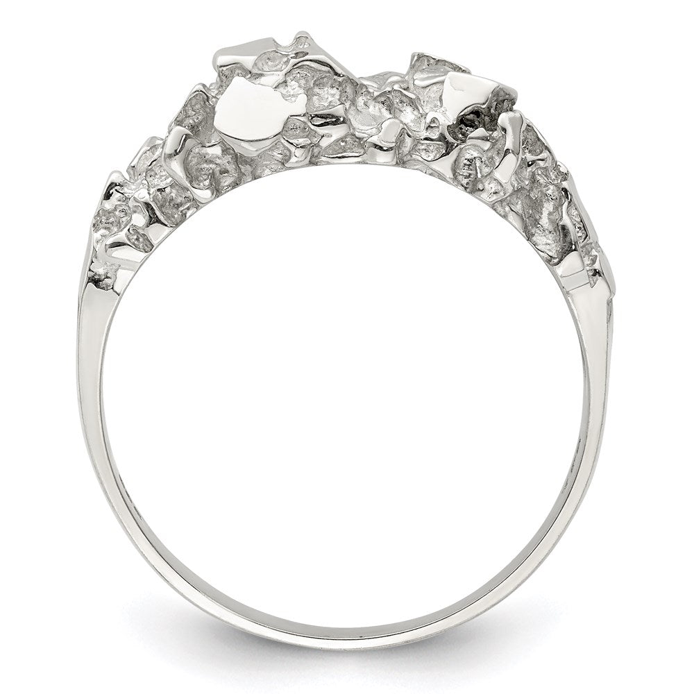 Sterlingsilber Herren Nugget Ring