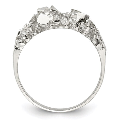 Sterlingsilber Herren Nugget Ring