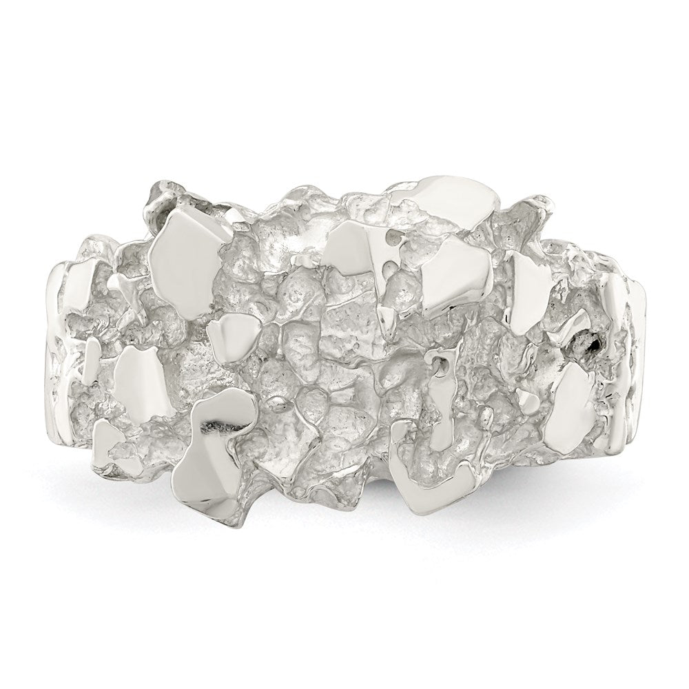 Sterlingsilber Herren Nugget Ring