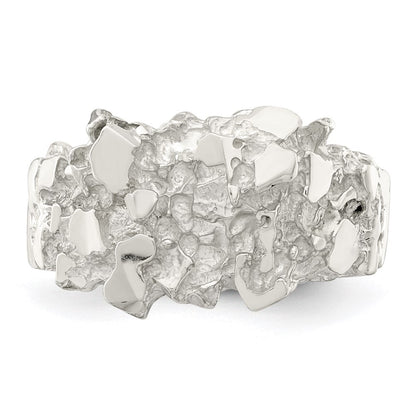 Sterlingsilber Herren Nugget Ring