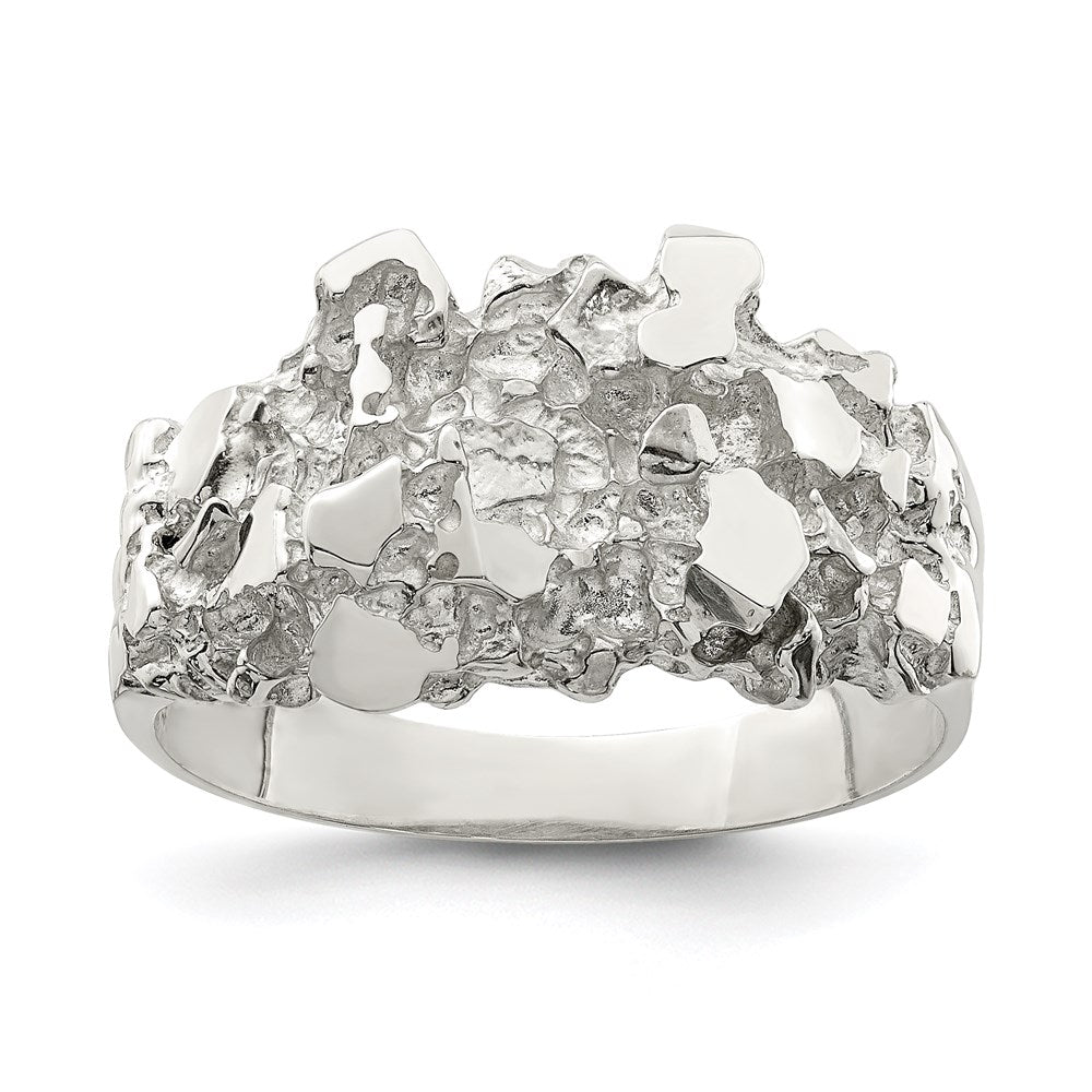 Sterlingsilber Herren Nugget Ring