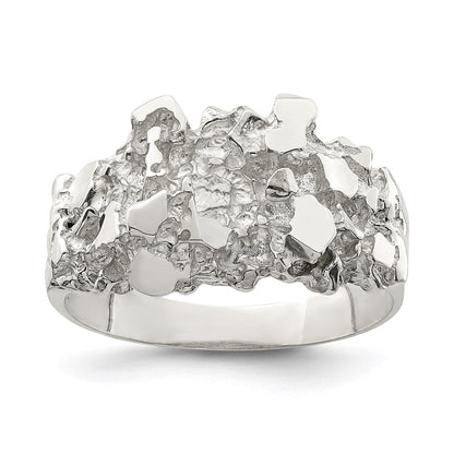 Sterlingsilber Herren Nugget Ring
