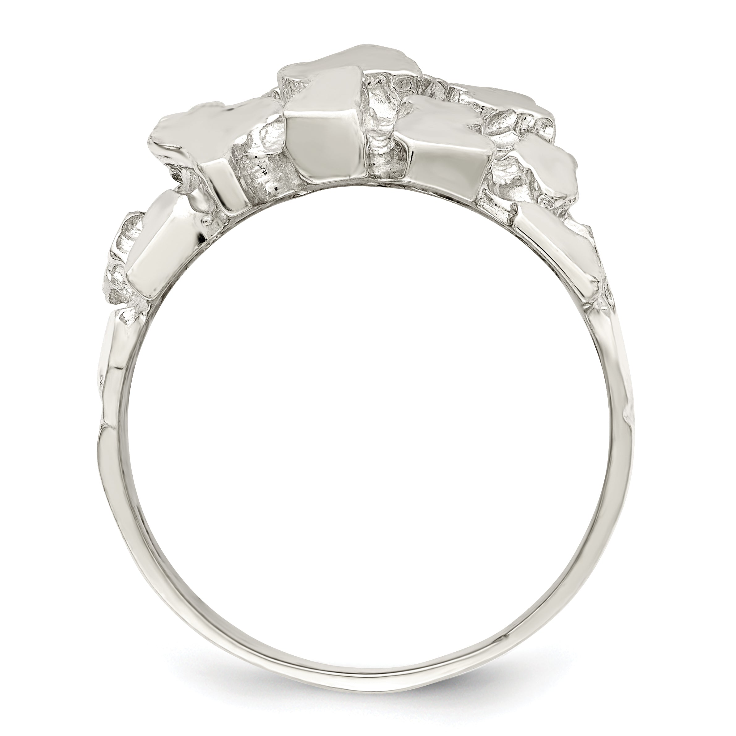 Sterlingsilber Herren Nugget Ring