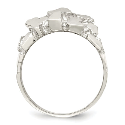Sterlingsilber Herren Nugget Ring