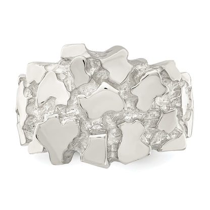 Sterlingsilber Herren Nugget Ring