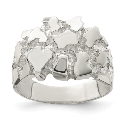 Sterlingsilber Herren Nugget Ring