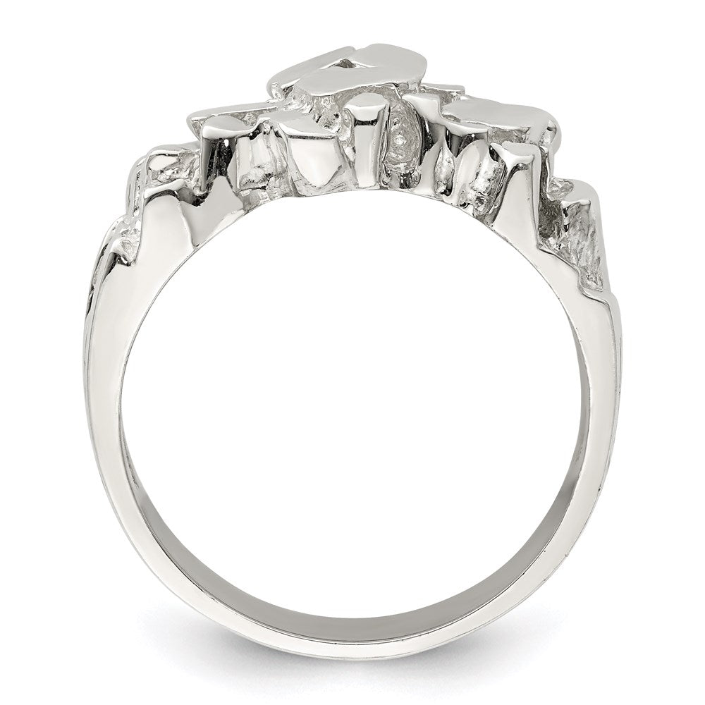 Sterlingsilber Herren Nugget Ring