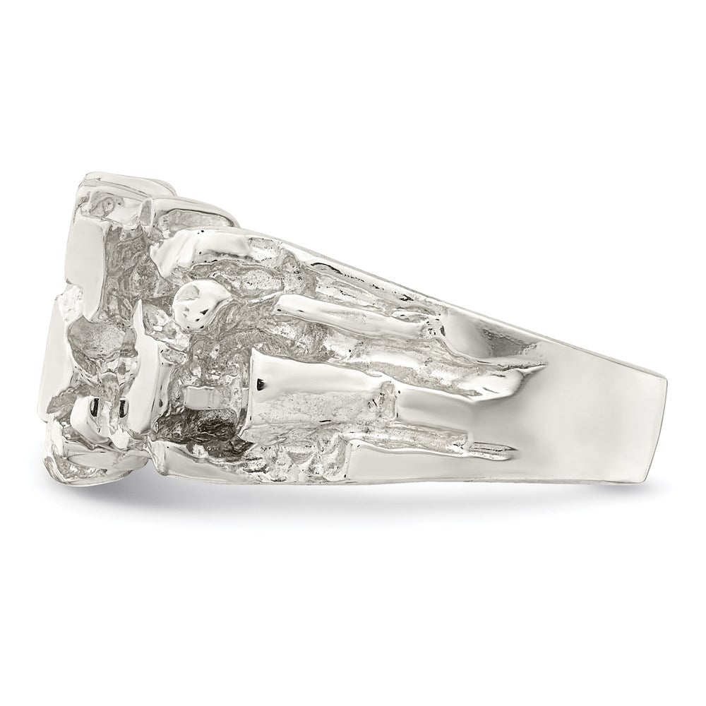 Sterlingsilber Herren Nugget Ring