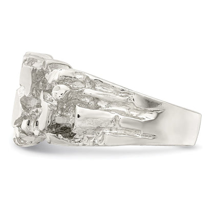Sterlingsilber Herren Nugget Ring