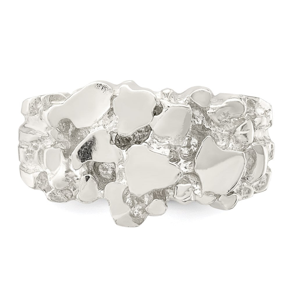 Sterlingsilber Herren Nugget Ring