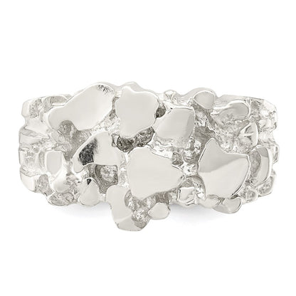 Sterlingsilber Herren Nugget Ring
